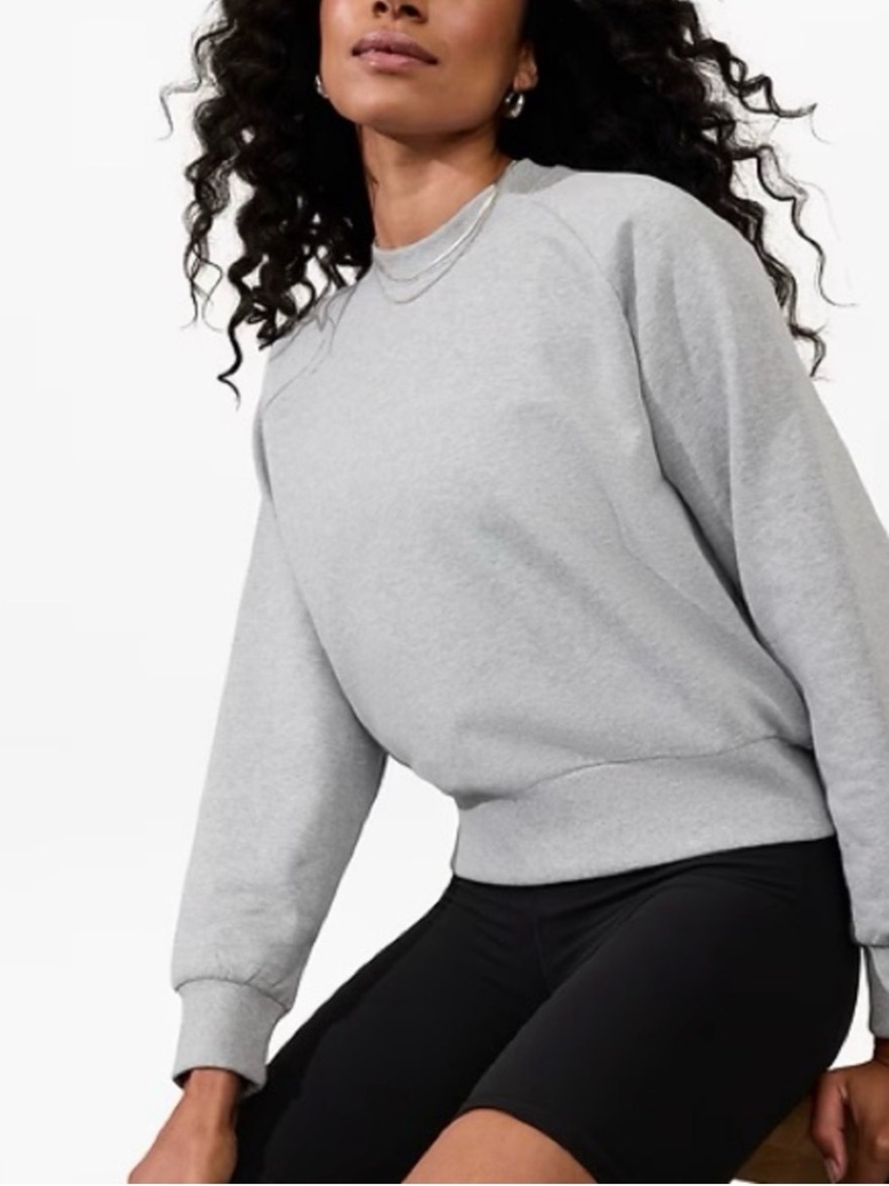 Athleta gray crewneck sweatshirt, Like New, Size XS